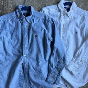 2 Polo Ralph Lauren boys button down shirts size 10